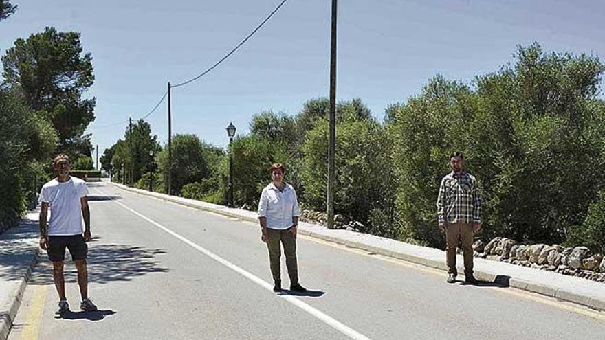 Mejora de las aceras en Cala Llombards