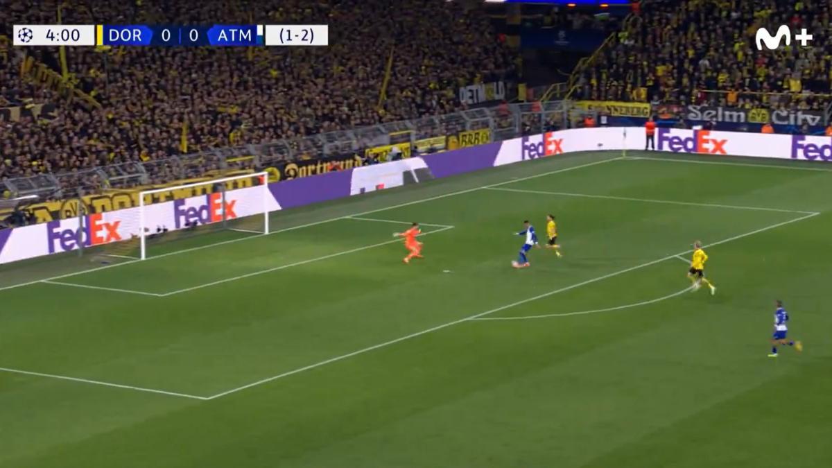 Morata y su terrible fallo ante el Borussia Dortmund
