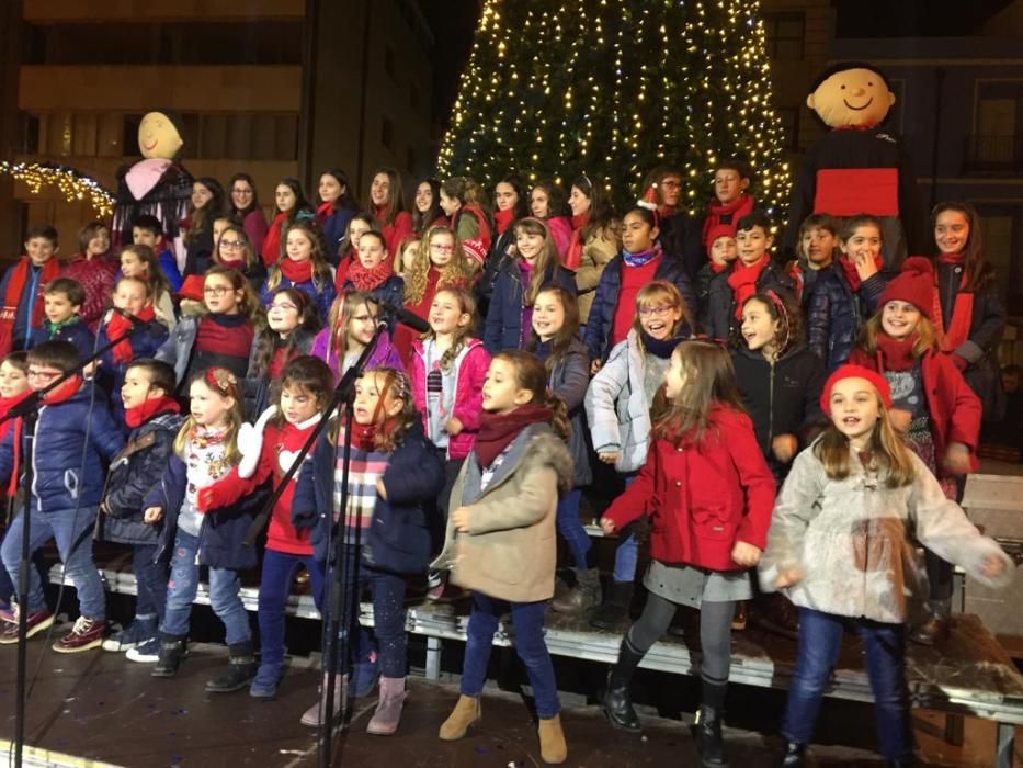 Encendio de luces de Navidad en Castelló