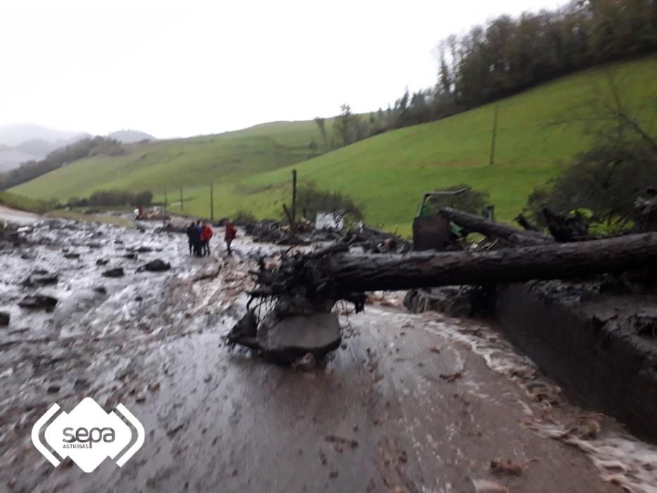 Segundo día de temporal en Asturias: Argayo Salas