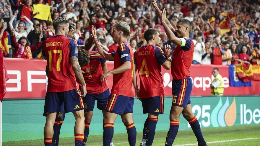 Mikel Merino, tras la victoria de España frente a R. Checa: "no todos los partidos se ganan como comer pipas”