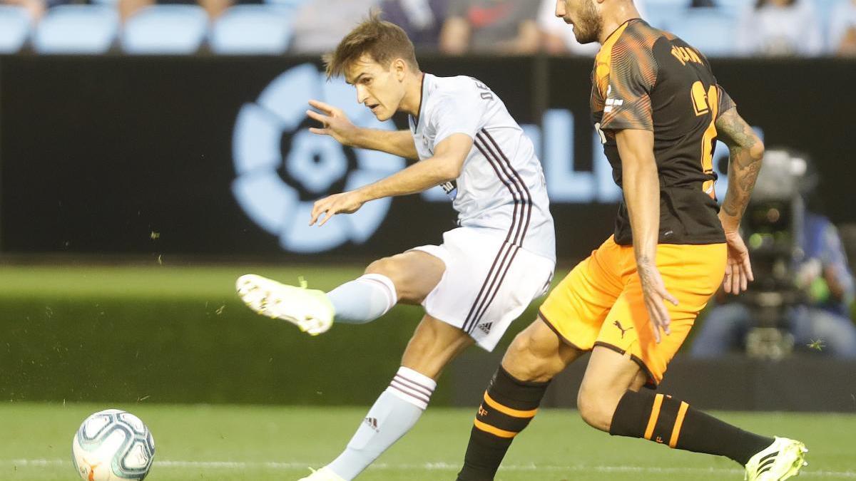 Denis Suárez, en el Celta-Valencia de la pasada temporada.