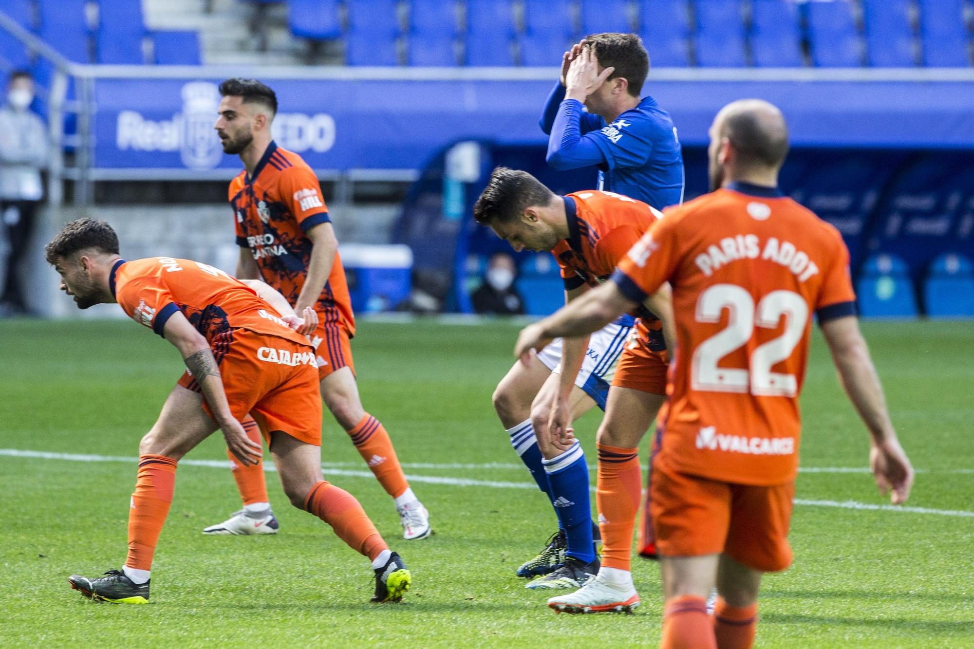 El partido entre el Real Oviedo y la Ponferradina, en imágenes