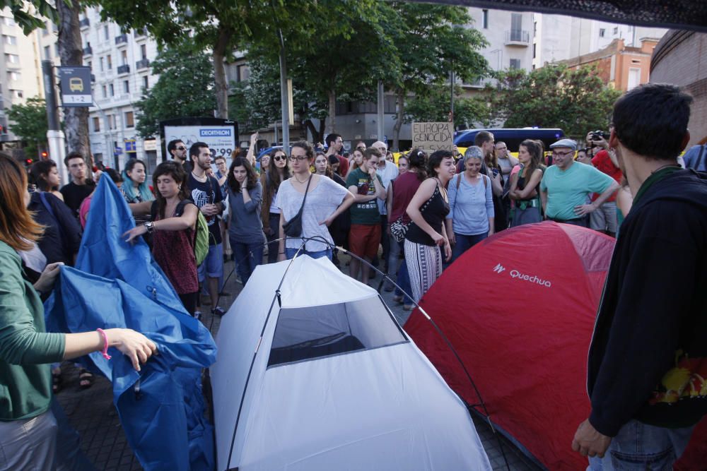 Acampada pel desallotjament d''Idomeni