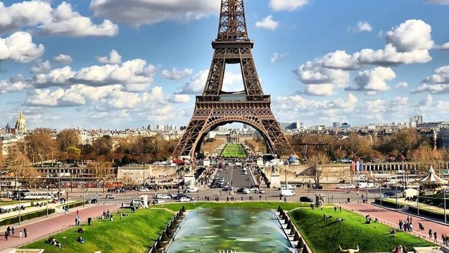La torre Eiffel, en París.