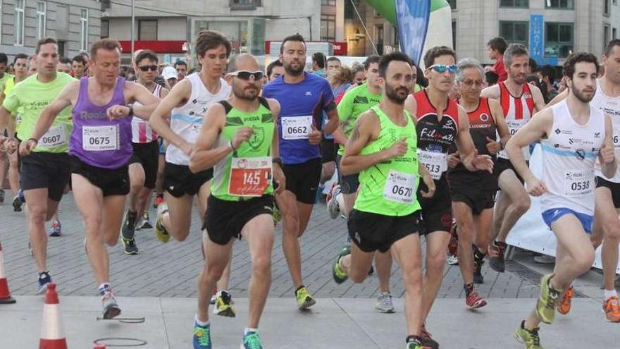 Un momento de la prueba celebrada ayer en Pontevedra.