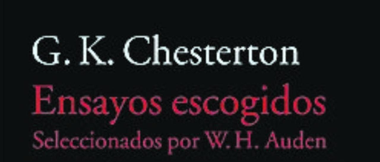 Chesterton, crítico literario: el montaje de Auden