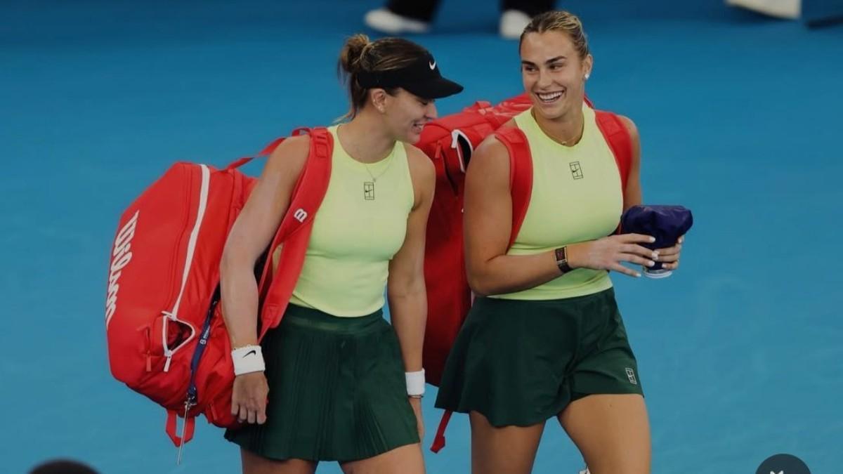 Paula Badosa y Aryna Sabalenka, juntas en Brisbane