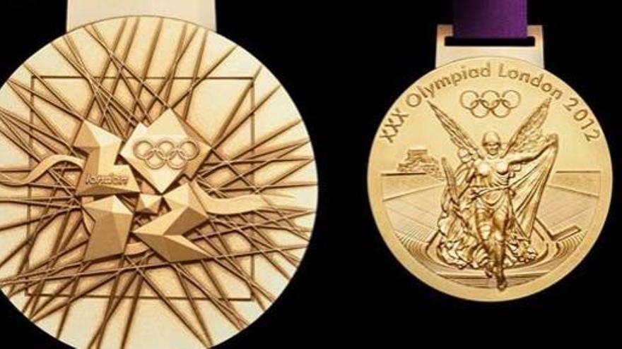 La medalla de oro acuñada para las olimpiadas