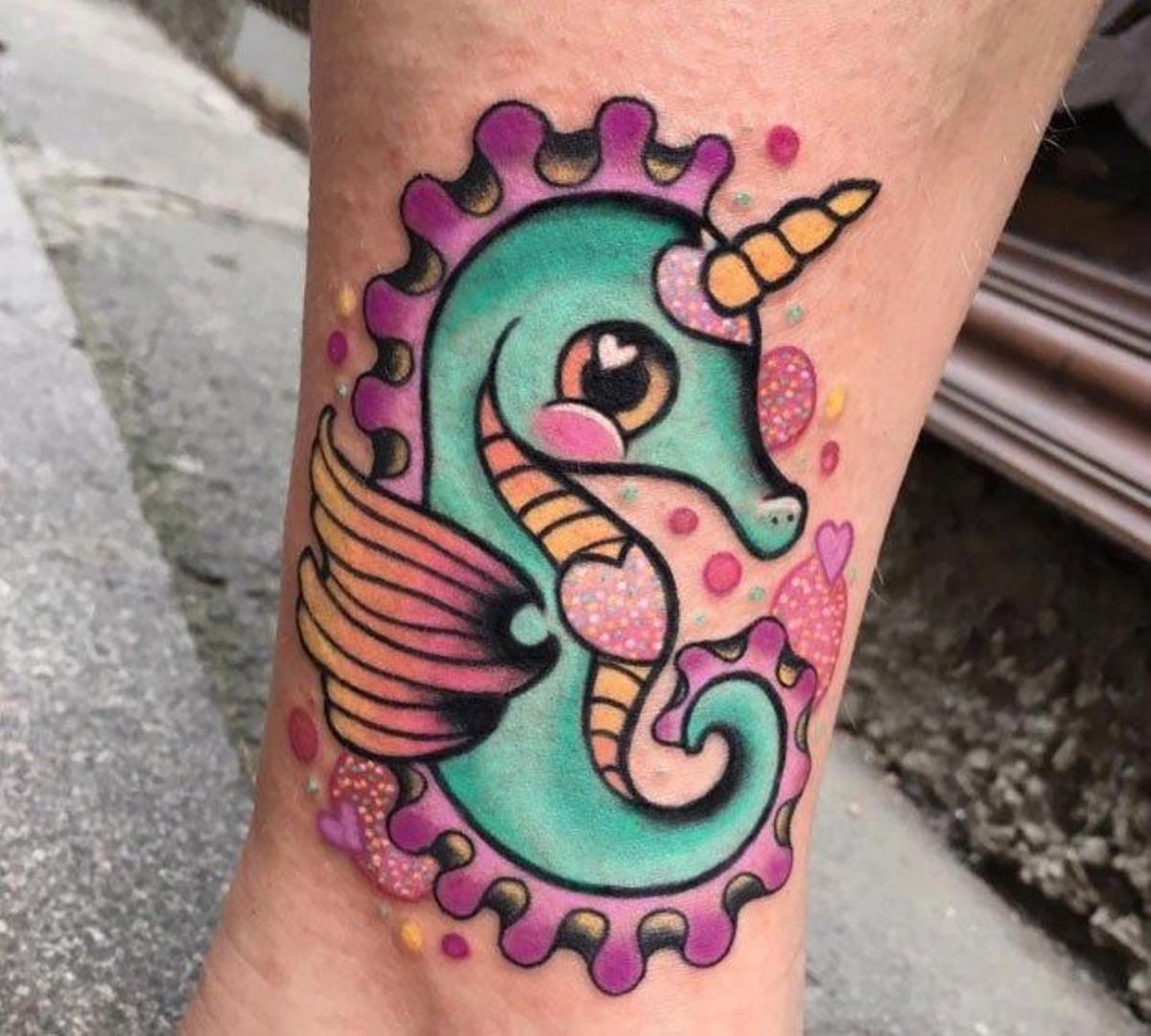 Tatuaje de caballito de mar