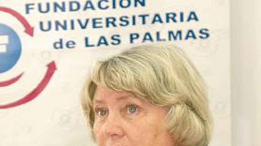 Inger Berggren, ayer en la Fundación Universitaria.