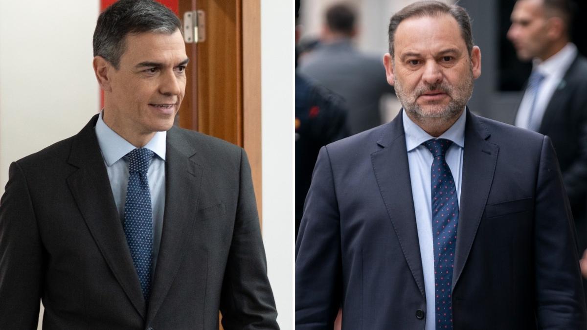 Pedro Sánchez y José Luis Ábalos.