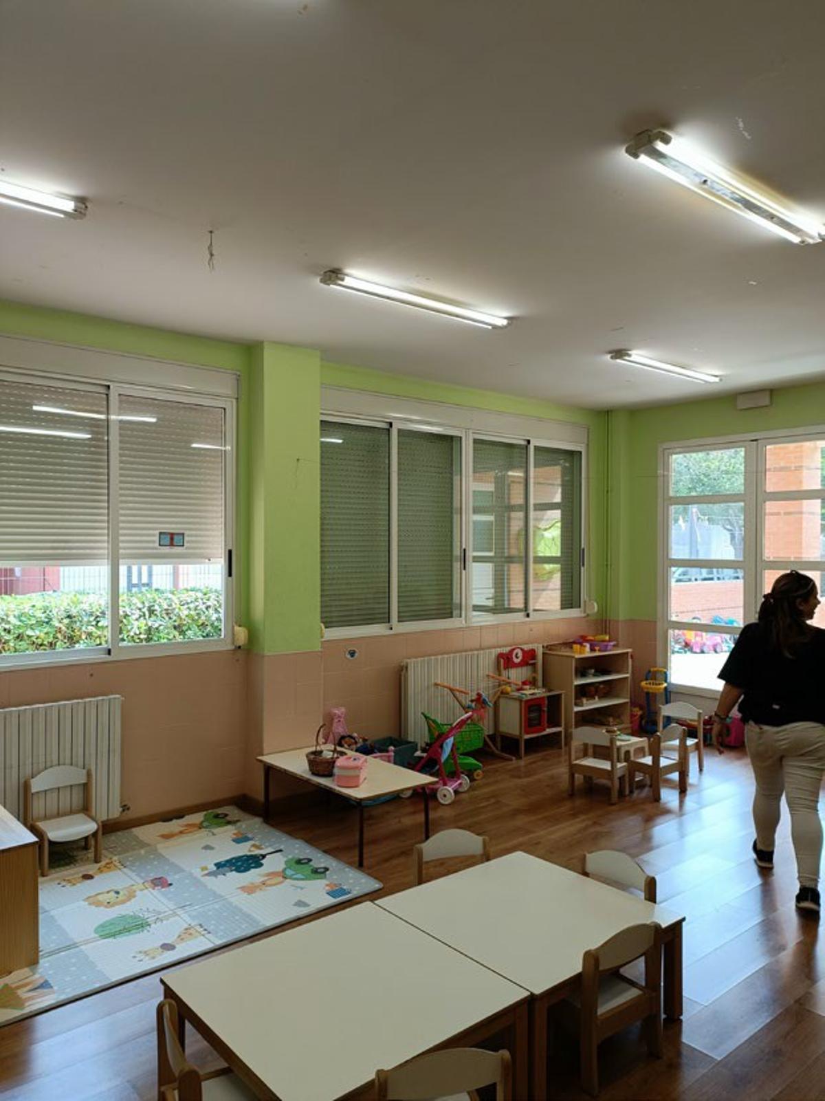 Una aula de infantil en el CEIP Sanchis Guarner de Llocnou d'en Fenollet.