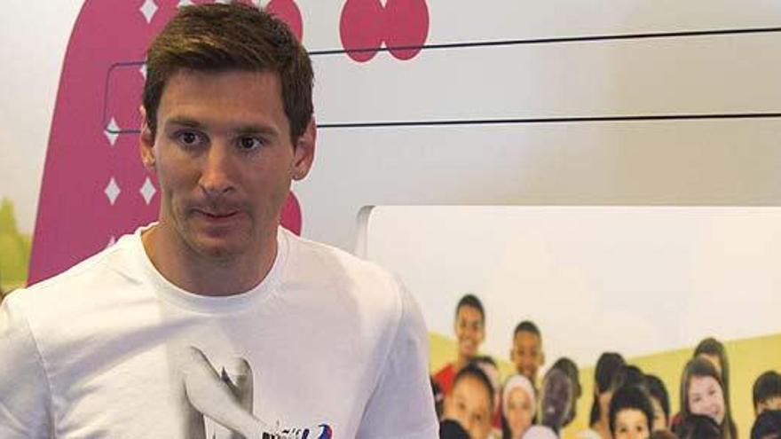 Lionel Messi, en un acto publicitario.