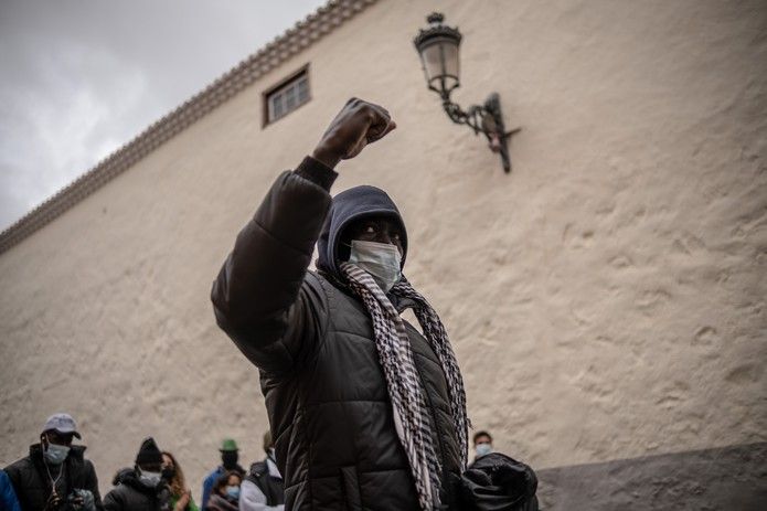 Manifestación en Tenerife contra las políticas migratorias