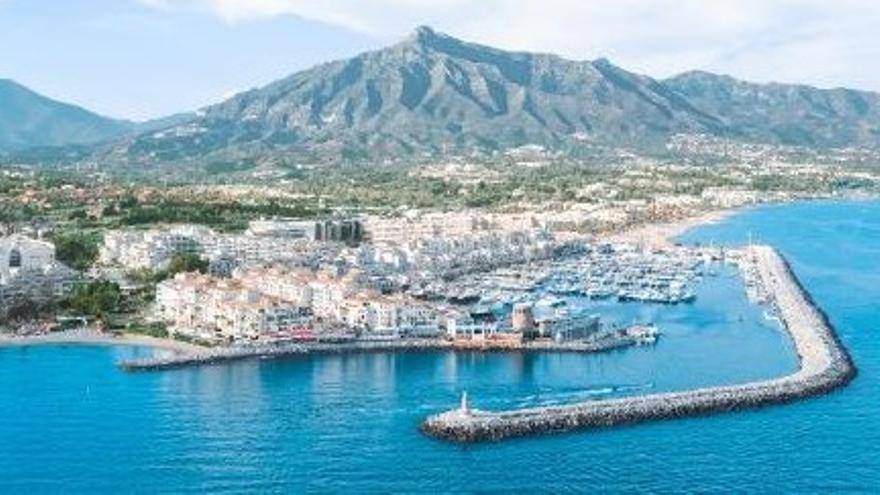 Imagen aérea de Puerto Banús.