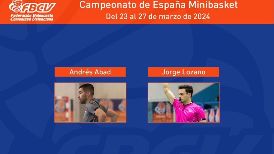 Andrés Abad y Jorge Lozano arbitrarán en el Campeonato Mini