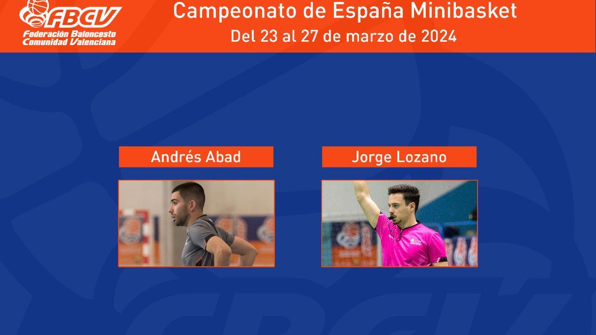 Decididos los dos árbitros FBCV que actuarán en el próximo Campeonato de España Minibasket de Selecciones Autonómicas.