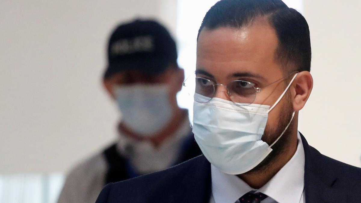 Alexandre Benalla en el Tribunal de París.