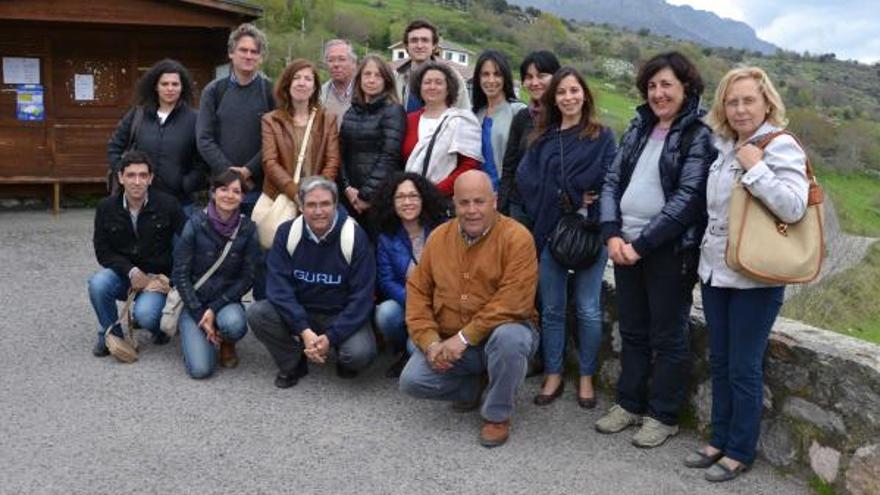 Empresarios de turismo rural de Beira Baixa y Alentejo (Portugal), durante su visita al Principado.
