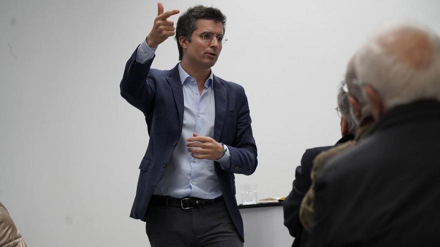 O candidato á Alcaldía polo PP de Santiago, Borja Verea.