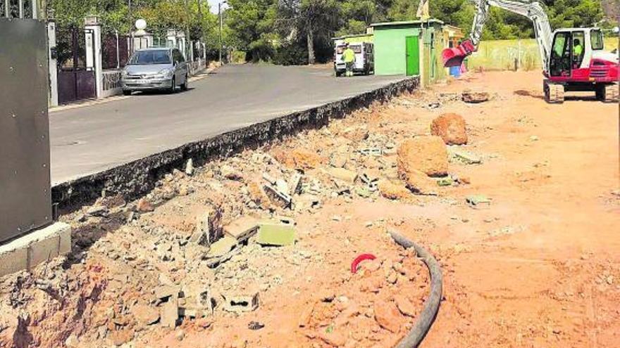 Imagen de las obras que ya se llevan a cabo en la Mataditxa. | LEVANTE-EMV