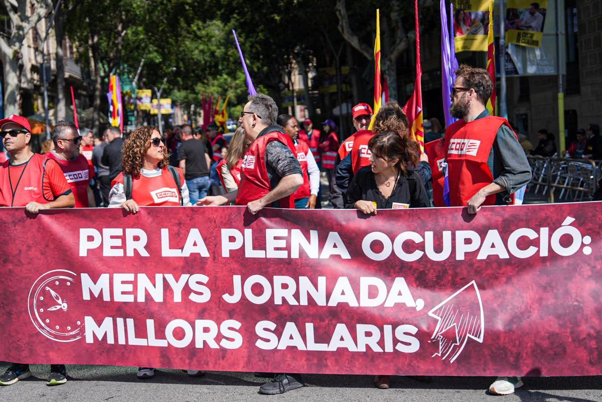 Celebración del 1 de Mayo en Barcelona