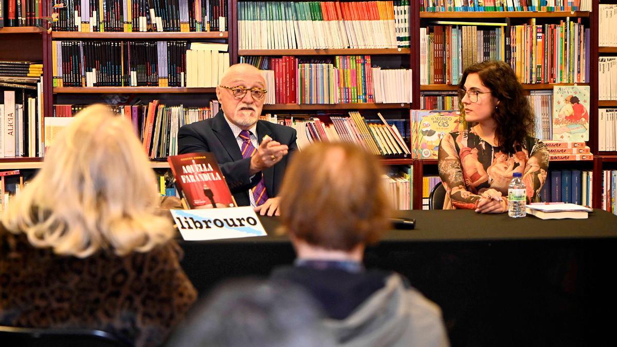 Moncho Borrajo, durante la presentación en Vigo de Aquella farándula.