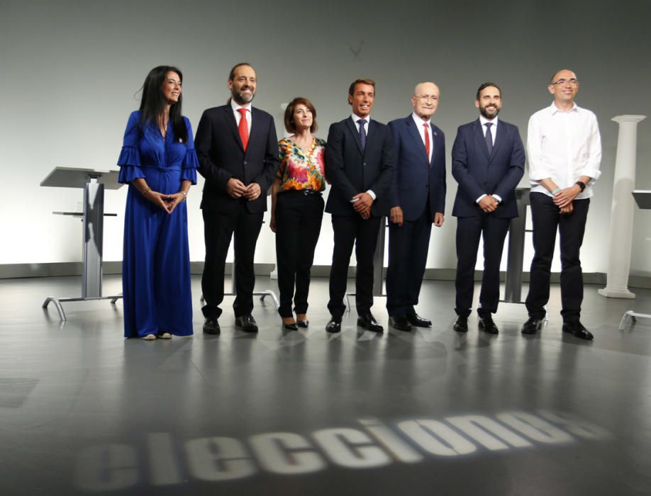 Fotos del debate electoral en Canal Málaga