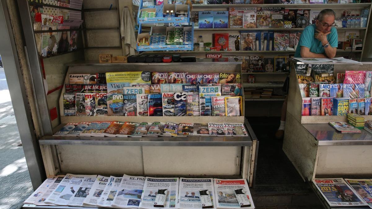 Un quiosco de Barcelona.
