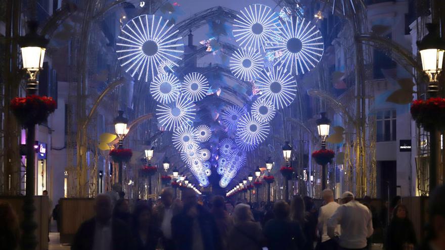 Encendido navideño en calle Larios.