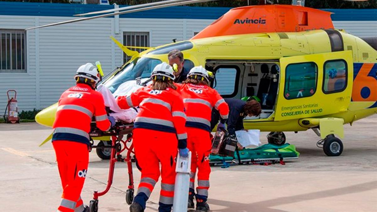 Imagen de efectivos del 112.