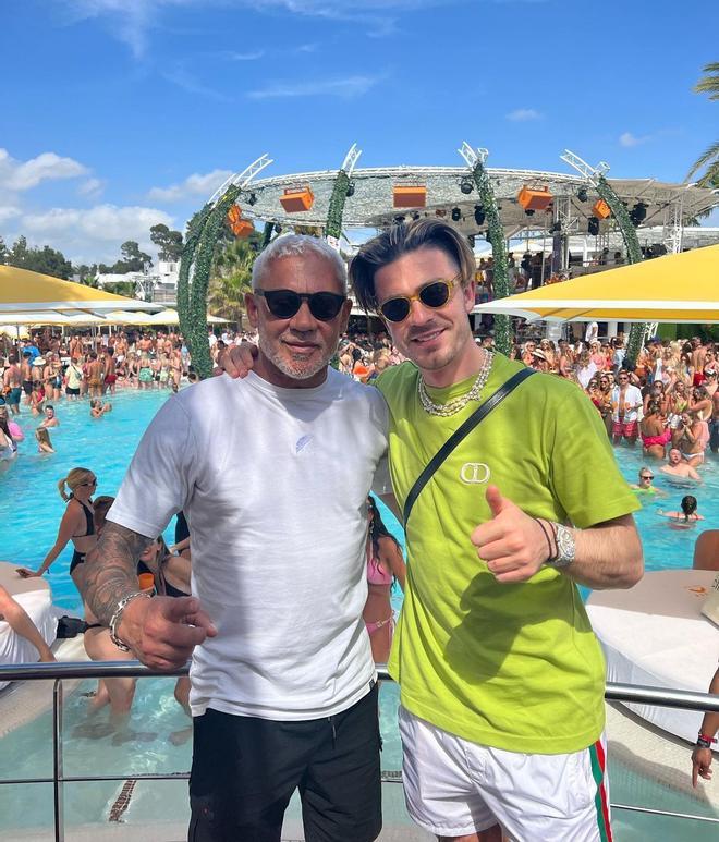 Jack Grealish celebró el título de la Premier League con el City en Ibiza