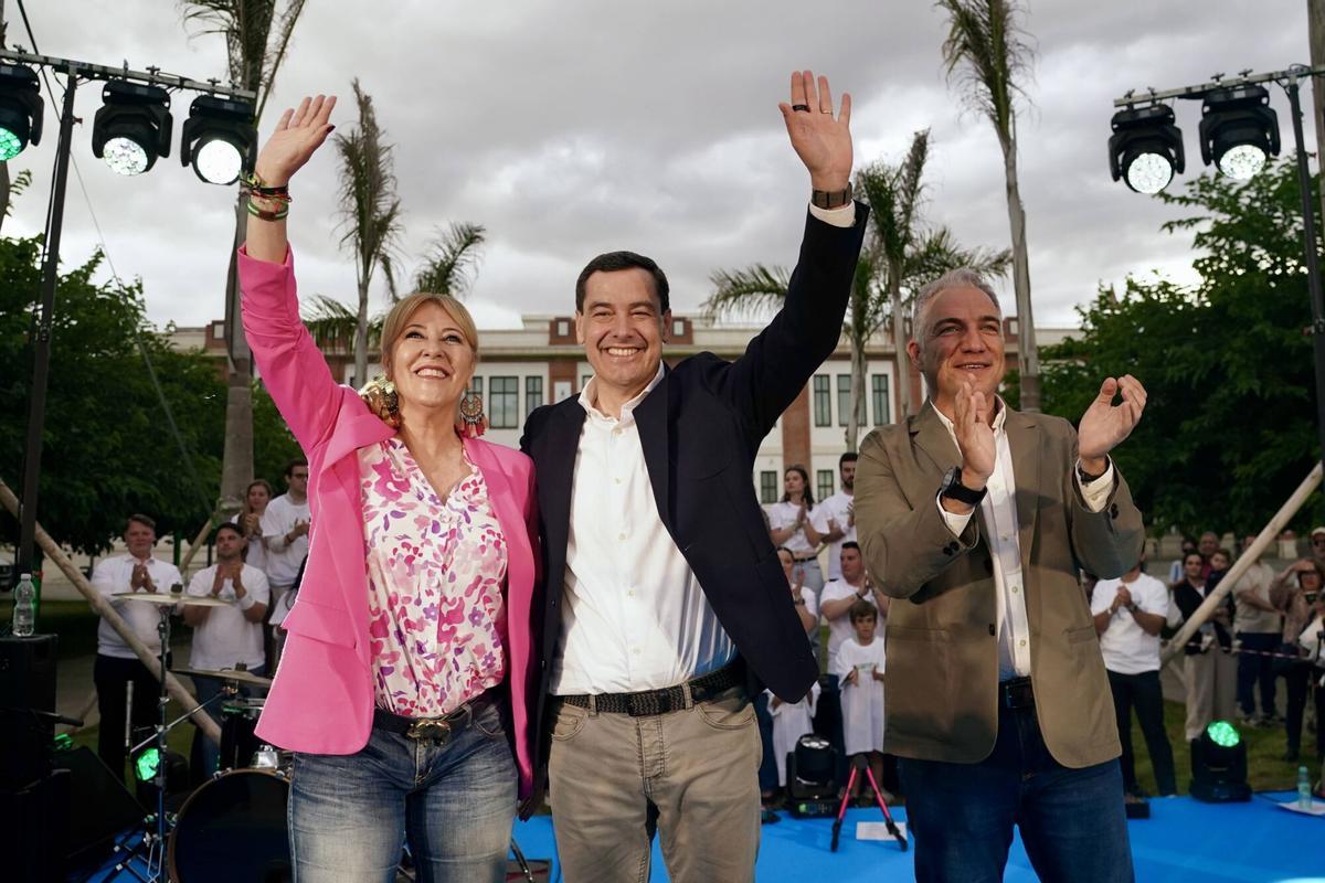 Cierre de campaña de Juanma Moreno, candidato del PP a la presidencia de la Junta de Andalucía, en Málaga