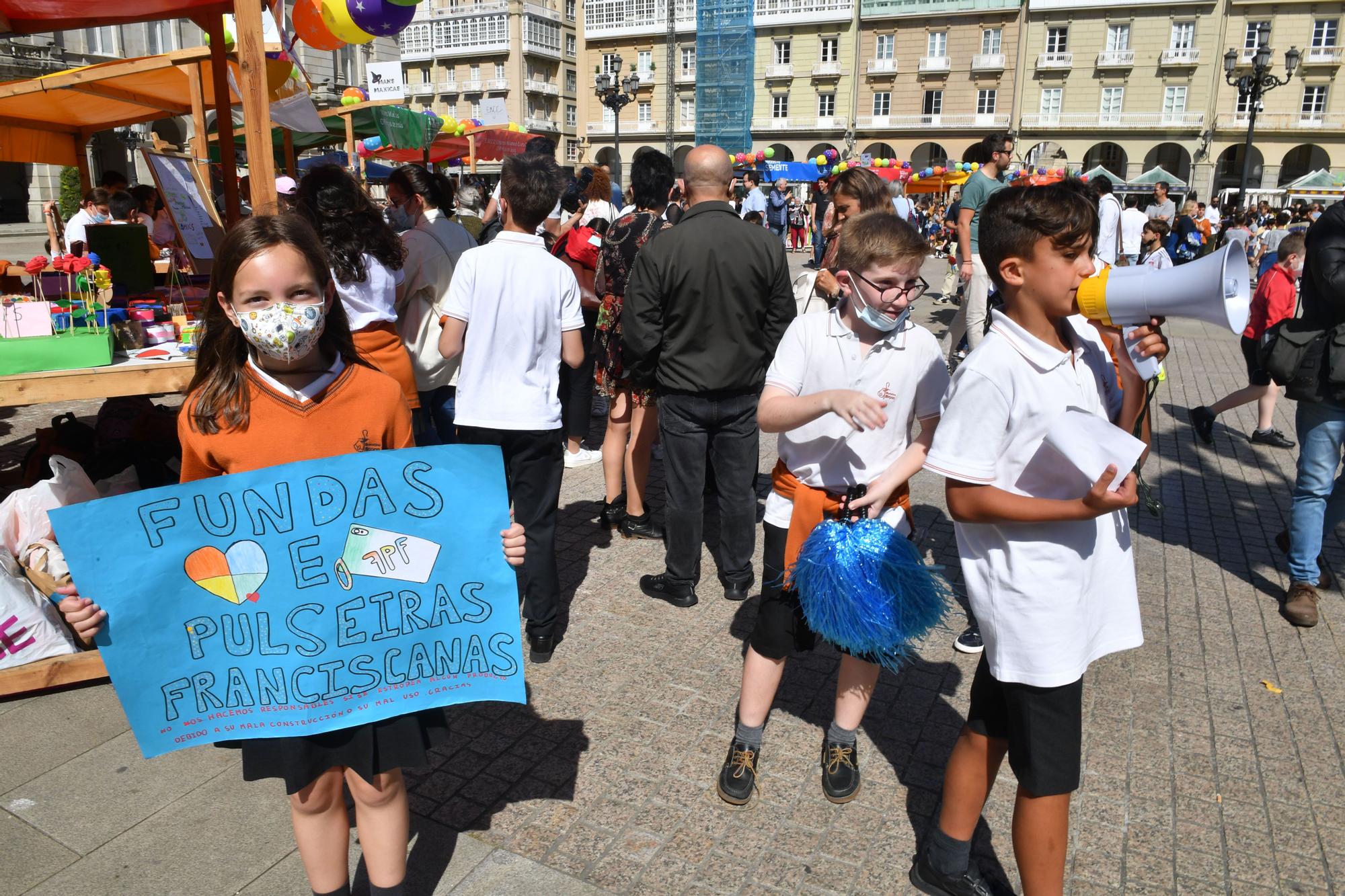 Los escolares del Proxecto Semente presentaron sus proyectos en María Pita