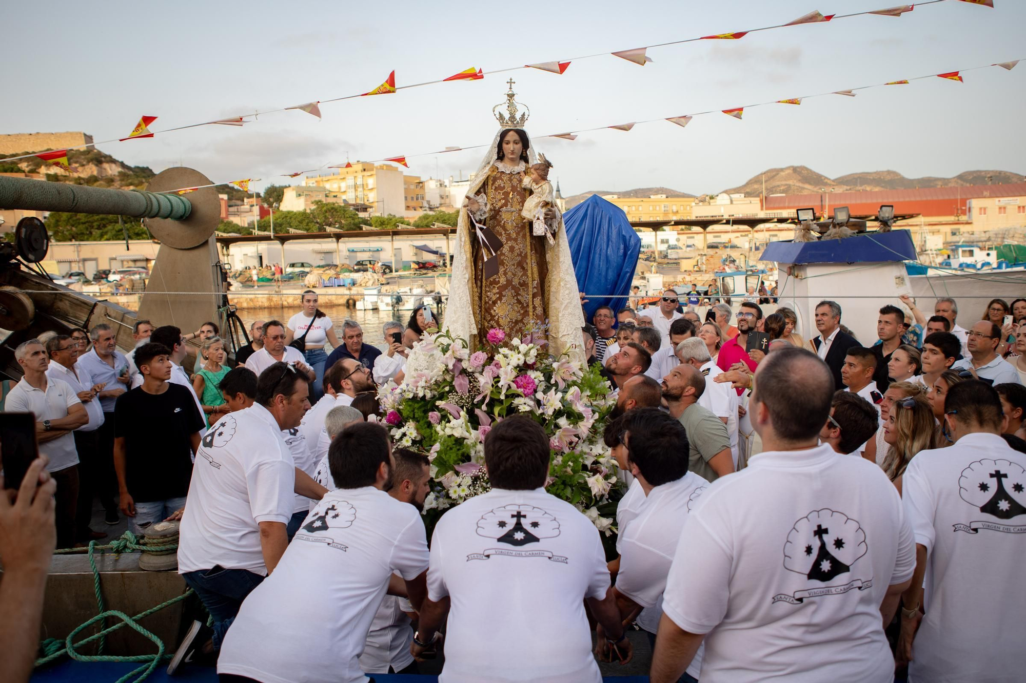 Procesión marítima de la Virgen del Carmen en Cartagena