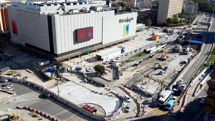 Culminan la losa superior del túnel del metro en toda la avenida de Andalucía