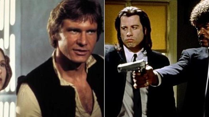 Fotogrames de &#039;Star Wars&#039; i &#039;Pulp Fiction&#039;.