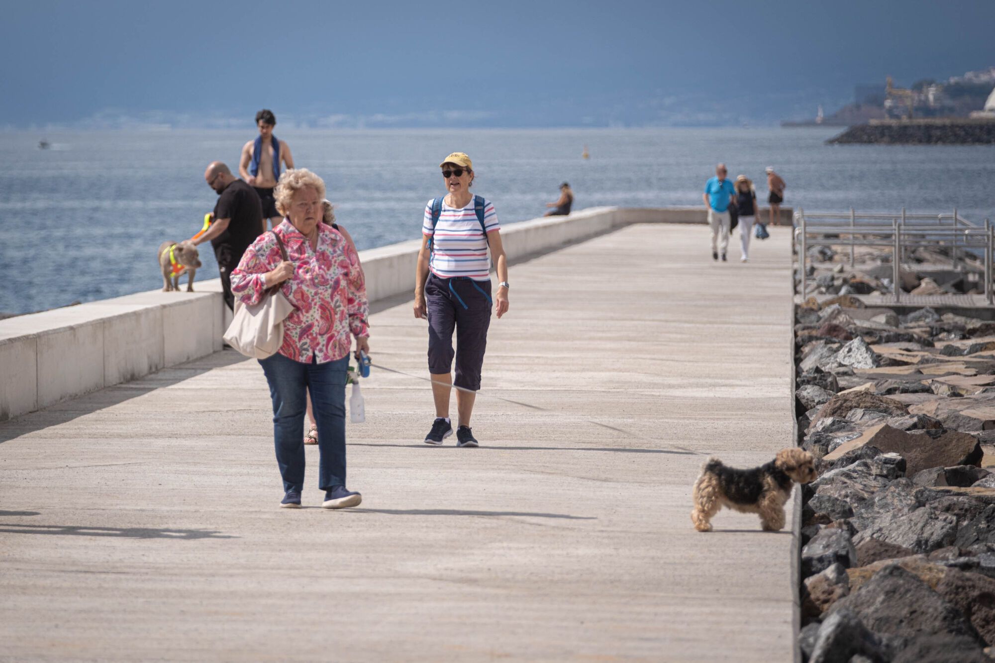 Inauguración de la escollera de Las Teresitas