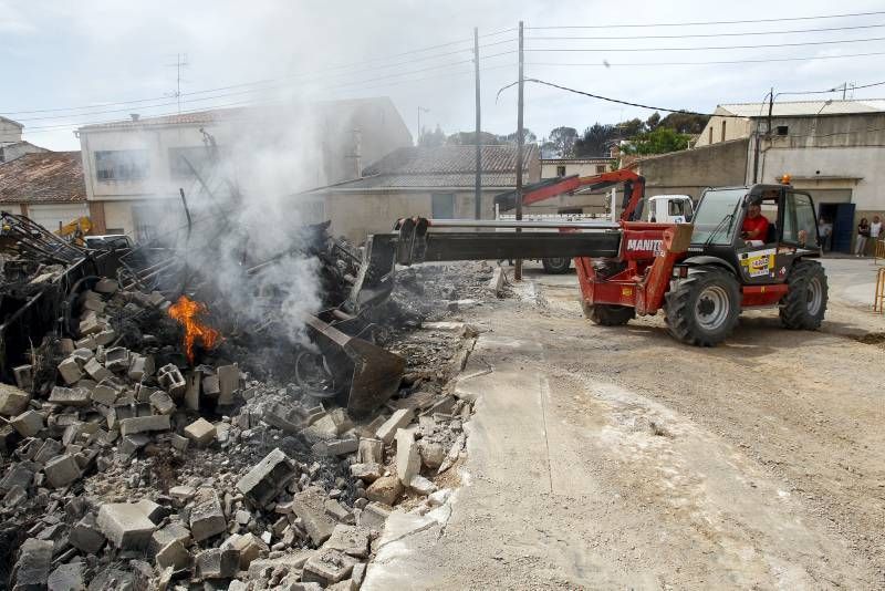 Imágenes del incendio en Alcañiz