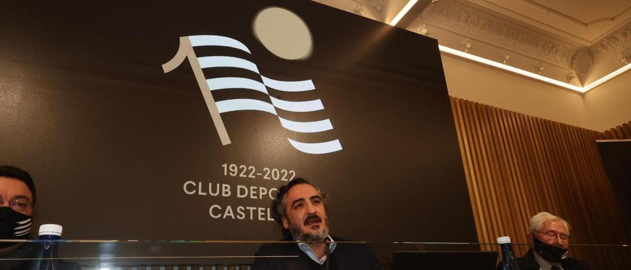 Vicente Montesinos, en la presentación de los actos del Centenario del Castellón.