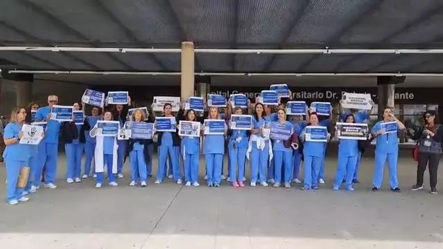 Nueva protesta de los técnicos de laboratorio en el Hospital de Alicante (13 de noviembre)