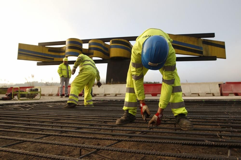 Obras en la autopista "Y"