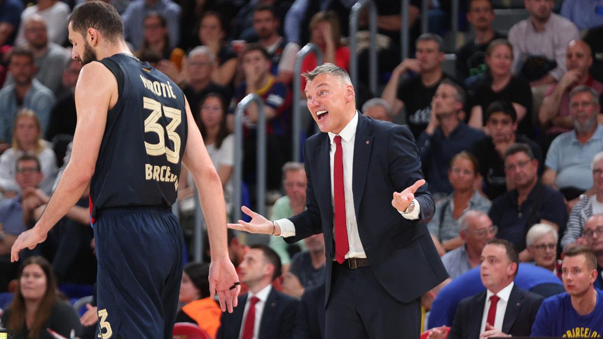 Jasikevicius, durante el partido