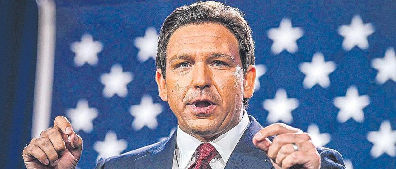 Ron DeSantis, en Tampa, Florida, la noche de las elecciones, el martes 8 de noviembre.