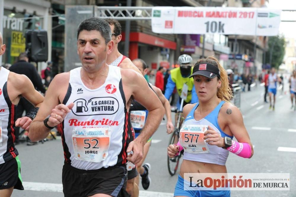 Murcia Maratón y 10 k. Paso por la Gran Vía