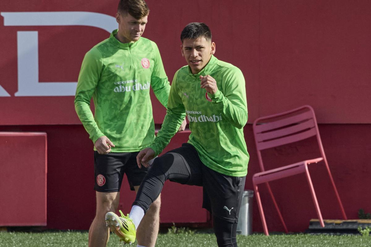 L'entrenament del Girona d'aquest diumenge, en imatges