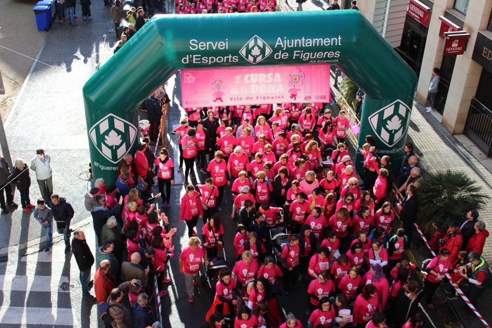 Sortida de la 1a Cursa de la Dona de Figueres