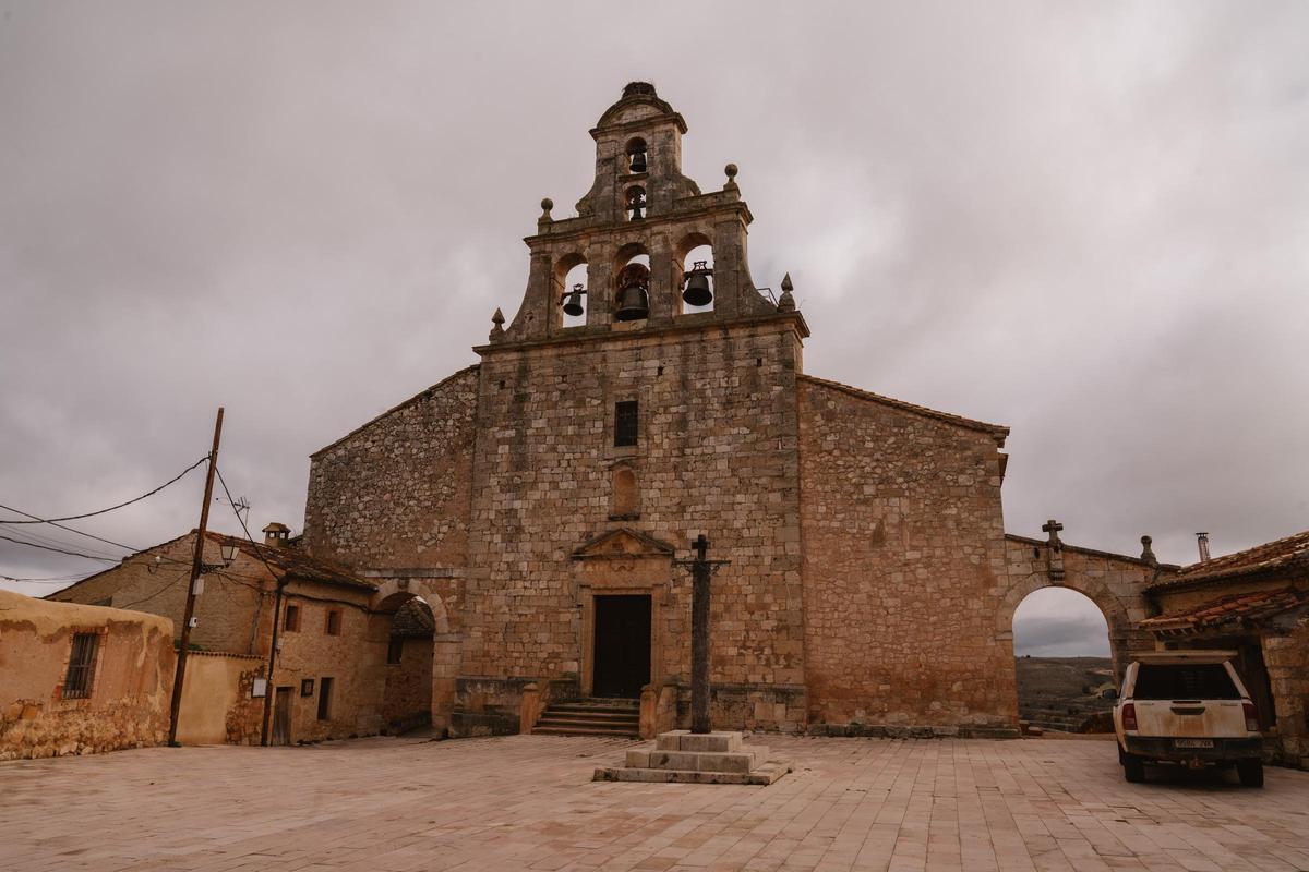 Vista de la iglesia mudéjar de Santa María del Castillo donde se encuentra la momia.