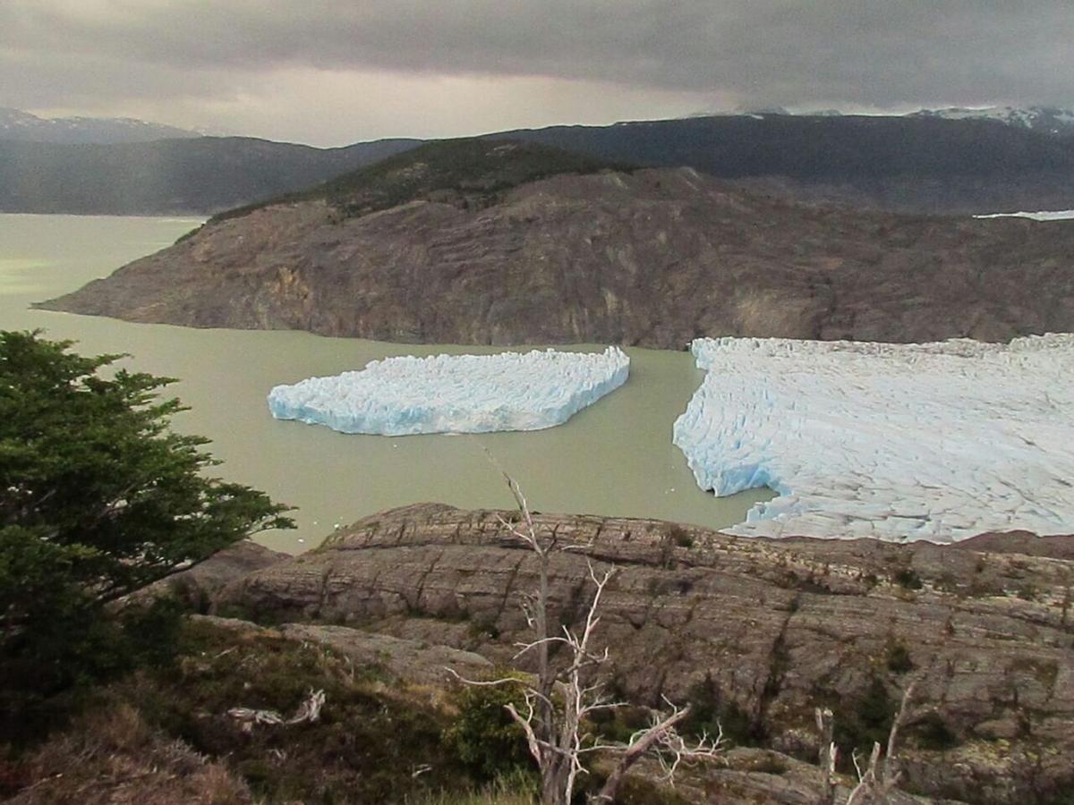 fractura del glaciar Grey en la Antártida chilena, en 2017.